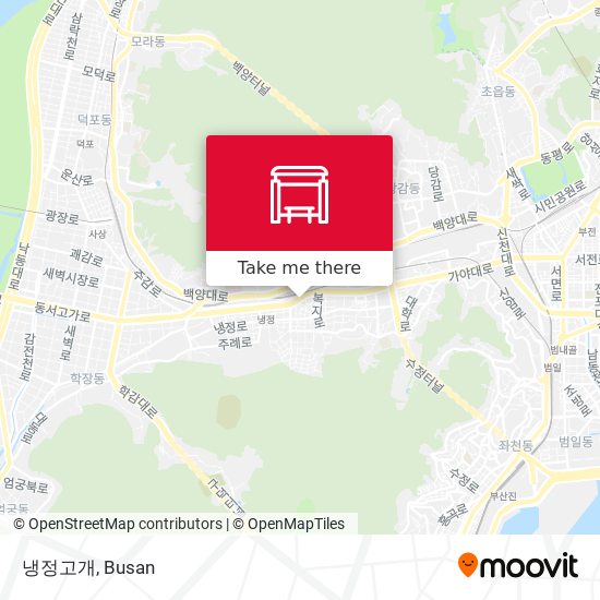 냉정고개 map