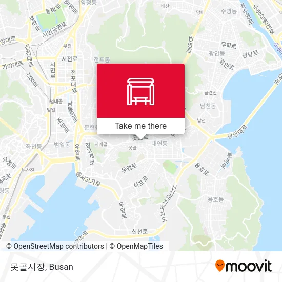 못골시장 map