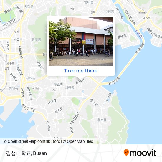 경성대학교 map
