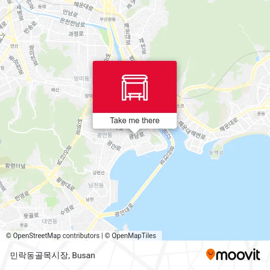 민락동골목시장 map