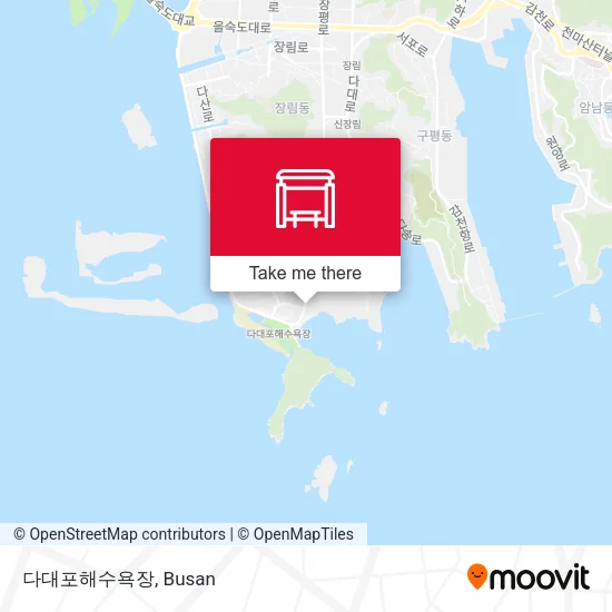 다대포해수욕장 map