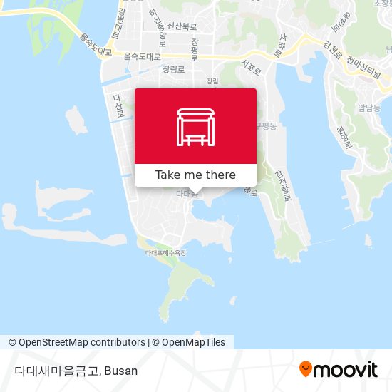 다대새마을금고 map