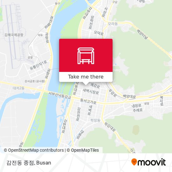 감전동 종점 map