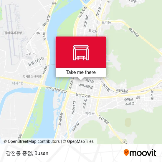 감전동 종점 map