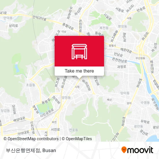 부산은행연제점 map