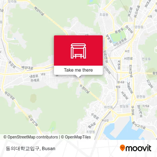 동의대학교입구 map