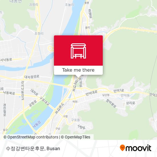 수정강변타운후문 map