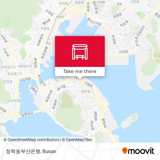 청학동부산은행 map