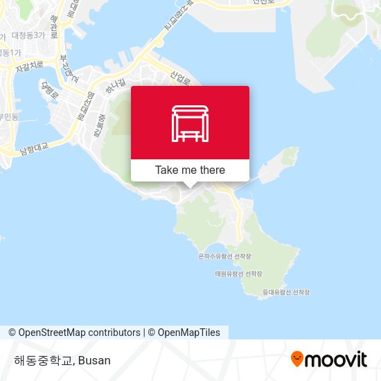 해동중학교 map
