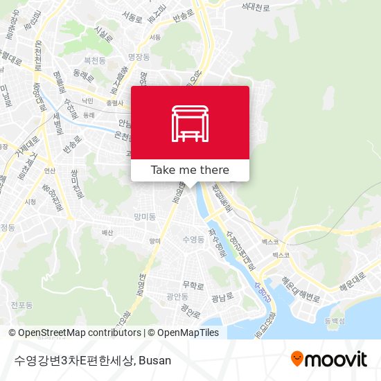 수영강변3차E편한세상 map