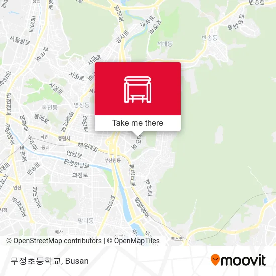 무정초등학교 map
