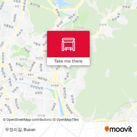 무정리길 map