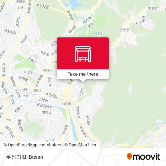무정리길 map