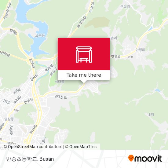 반송초등학교 map