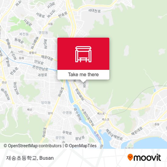 재송초등학교 map