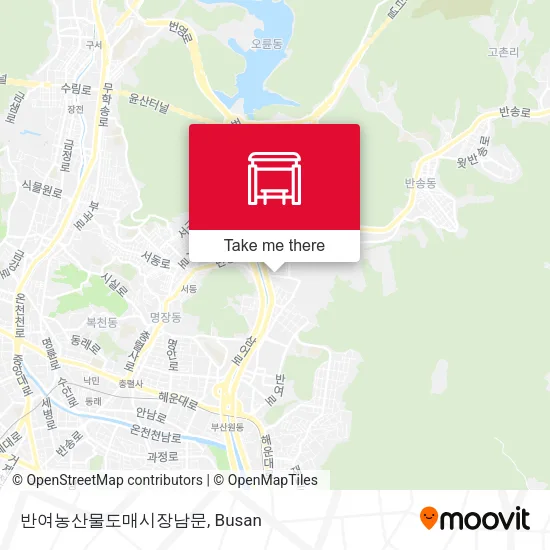 반여농산물도매시장남문 map