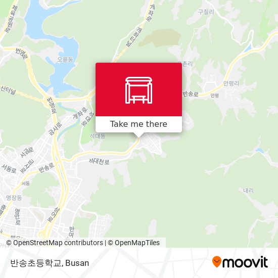 반송초등학교 map
