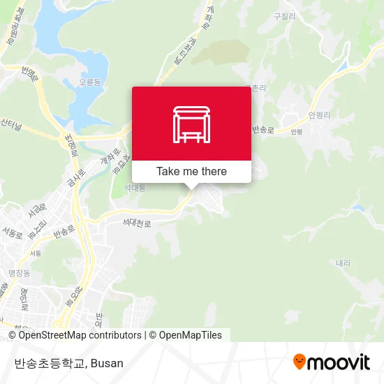 반송초등학교 map
