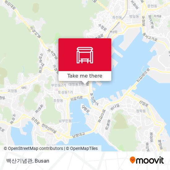 백산기념관 map