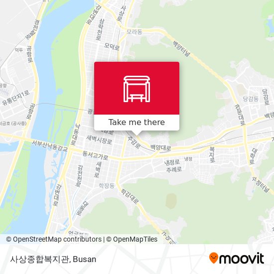 사상종합복지관 map