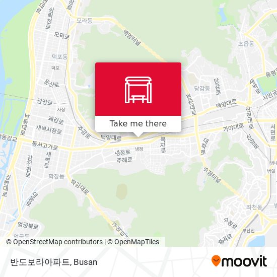반도보라아파트 map