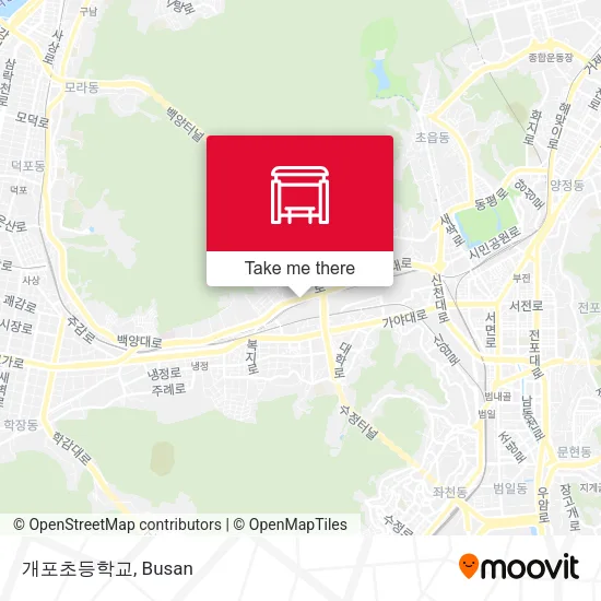 개포초등학교 map