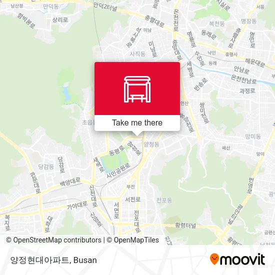 양정현대아파트 map