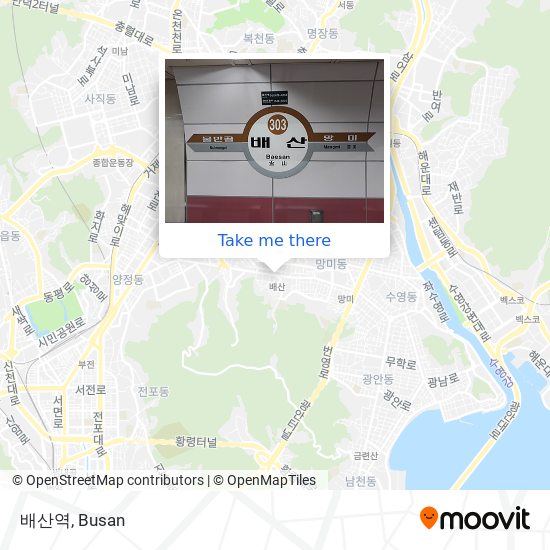 배산역 map