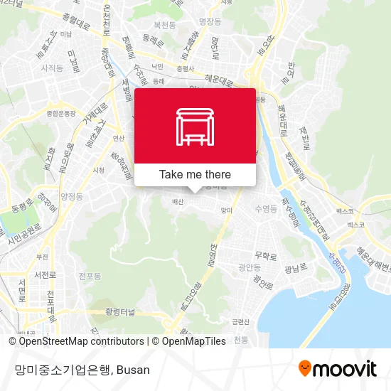 망미중소기업은행 map