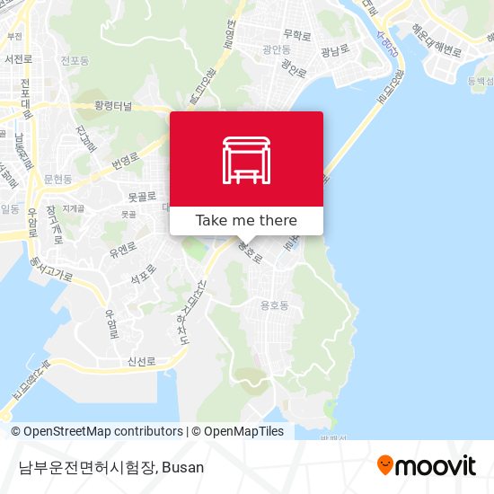 남부운전면허시험장 map