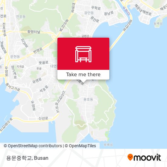 용문중학교 map
