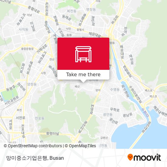 망미중소기업은행 map