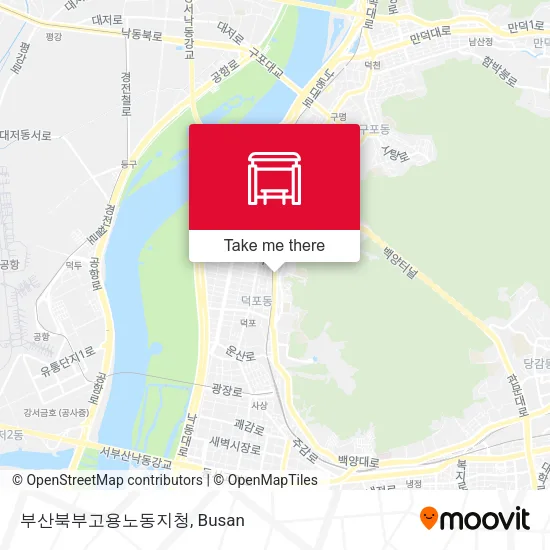 부산북부고용노동지청 map