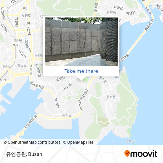 유엔공원 map