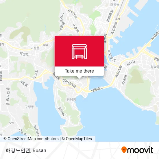 해강노인관 map