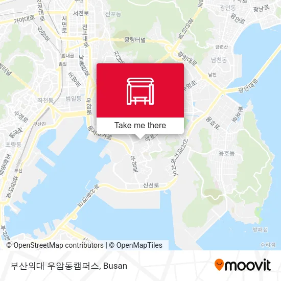 부산외대 우암동캠퍼스 map