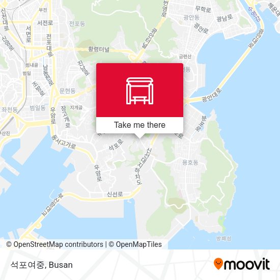 석포여중 map