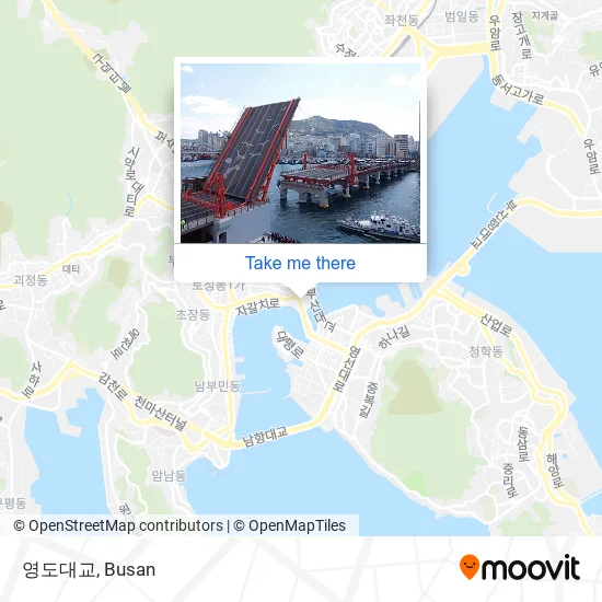 영도대교 map