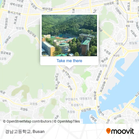 경남고등학교 map