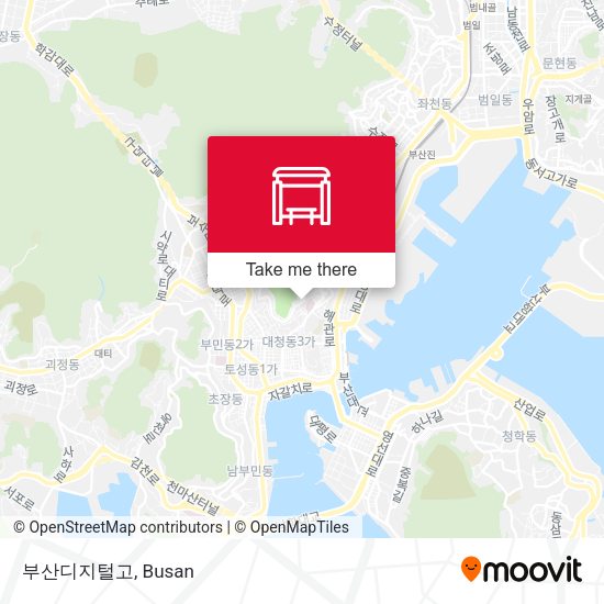 부산디지털고 map