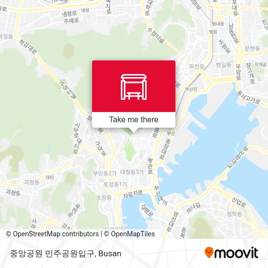 중앙공원 민주공원입구 map