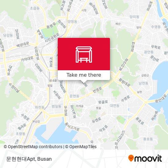 문현현대Apt map