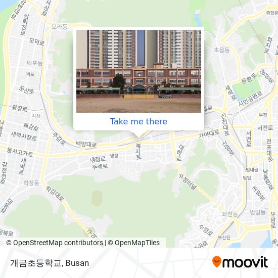 개금초등학교 map