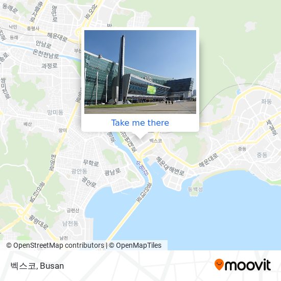벡스코 map