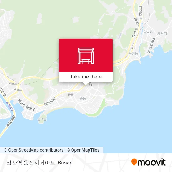 장산역 웅신시네아트 map