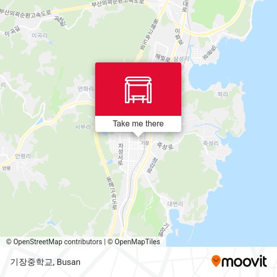 기장중학교 map