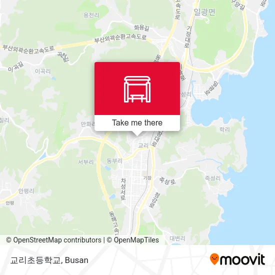 교리초등학교 map