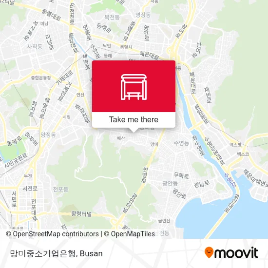 망미중소기업은행 map