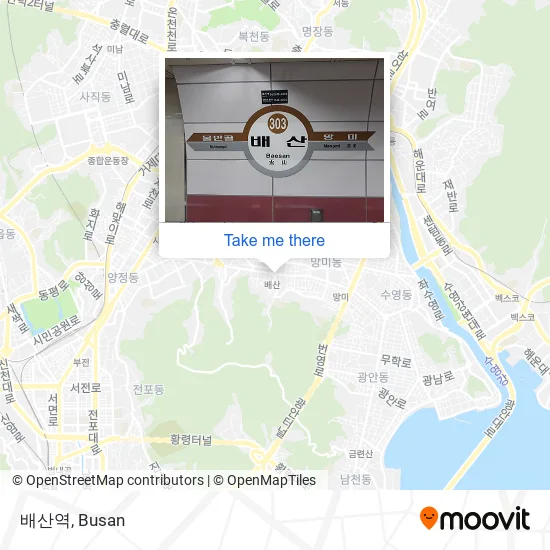 배산역 map