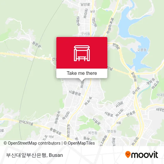 부산대앞부산은행 map